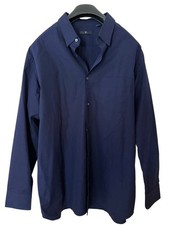 UNIQLO J Supima Cotton Navy Blue Long Sleeve Shirt L W/ Pocket Used