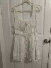 Urban Outfitters UO White Mini Dress Sundress Large