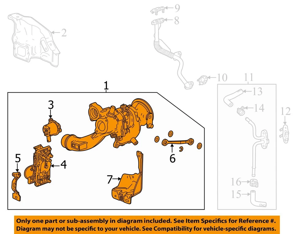 Турбонагнетатель Buick Encore турбонагнетатель нагнетатель нагнетатель VRRDO - Изображение 3 из 4