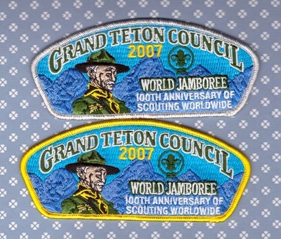 JSP  World Jamboree  2007 -  Grand Teton Council   -Mint-  Set of 2  100th Ann