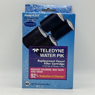 Waterpik R-2C Faucet Filter Replacement Cartridge 4 Pack F-2C F-6 F-52 - New NOS