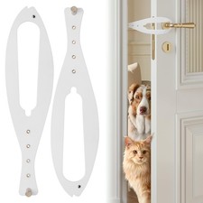 Cat Door Latch, 2 Pcs Stopper Pet 12.91 3.27 0.12 inches, 2pcs-white