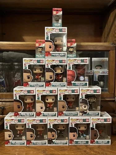 LIVERPOOL FC Funko Pop! - Lot of 16 TOTAL LFC Pops - See Pics - Salah/Klopp/Diaz
