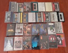 Lot of 29 Christmas Tapes and USED Audio Blank Cassettes Elvis, Bing Crosby  