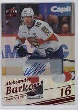 2025 Upper Deck Fleer Ultra SP Red Rainbow Foil 2/10 Aleksander Barkov Auto 4zm