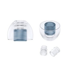 SpinFit NEO for IEM - M - Silicone Patented Eartips M, Transparent