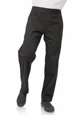 Chef Works Men's Lightweight Slim Chef Pants Medium Black