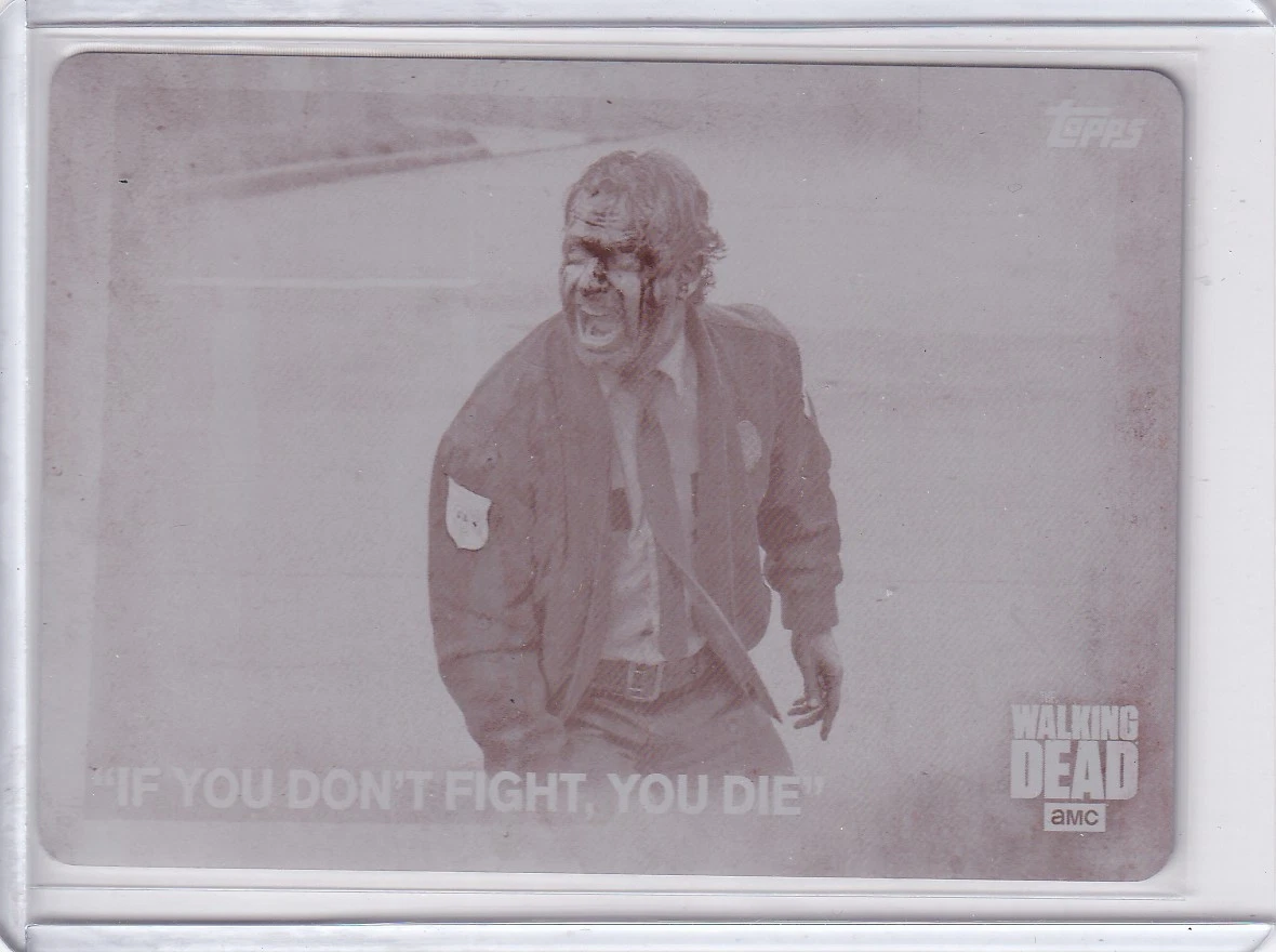 25+ The Walking Dead Collectable Trading Card Printing Plate for