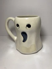 White Ghost “Way to Celebrate” Halloween Coffee mug 24oz Cup New without tags