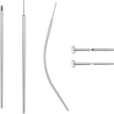BodyAce 14G 16G 18G 20G Piercing Taper, Stainless Steel 18G 1.0mm Mix