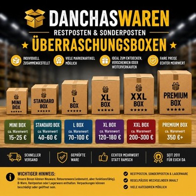 Restposten Mistery Sonderposten Box Retouren Mix Elektronik Haushalt  Spielwaren
