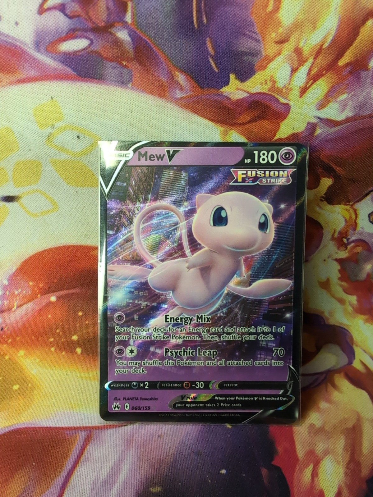 Pokemon Crown Zenith MEW V  #060/159 New NM Rare Hard to Find
