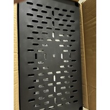 Under Desk Cable Management Tray Black Metal Cord Organizer for Office Home