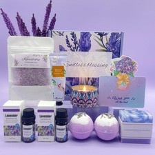 Bath Set Pamper Gifts For Women, Bubble Birthday Best Wishes-Lavender 