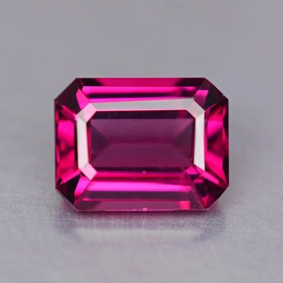 11 + Ct Outstanding Pink Ruby Natural Emerald Cut Burmese Certified Gemstone