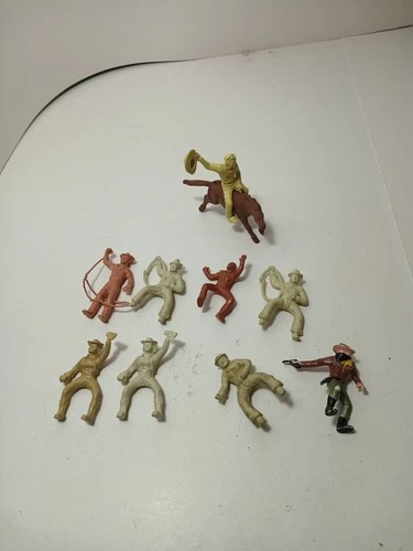 Vintage Marx Western Playset Figure Lot