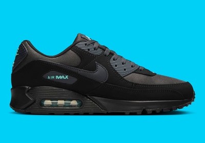 Nike Air Max 90 Black Tiffany Men's Sports Sneaker HV6224-001 | eBay