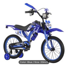 BOYS GIRLS CHILDRENS KIDS MOTO BIKE BICYCLE STABILISER 12 16 20 INCH MOTORCROSS