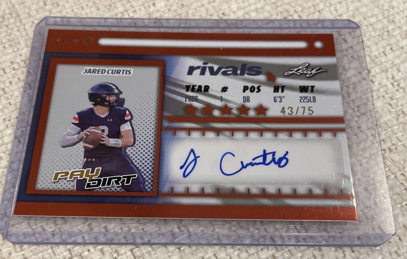 2026 LEAF PAYDIRT JARED CURTIS Orange RIVALS RC Auto # /75