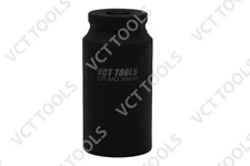 30mm 12-Point Axle Nut Impact Socket  1/2" Drive CR-MO Steel Black Finish