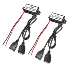 2 Pack 12V to 5V USB Converter 12V 20V to 5V Female DC to DC Car Power
