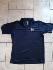 Notre Dame Polo Shirt Pro Edge Mens XL Navy Blue w/ Gold Embroidered Logo