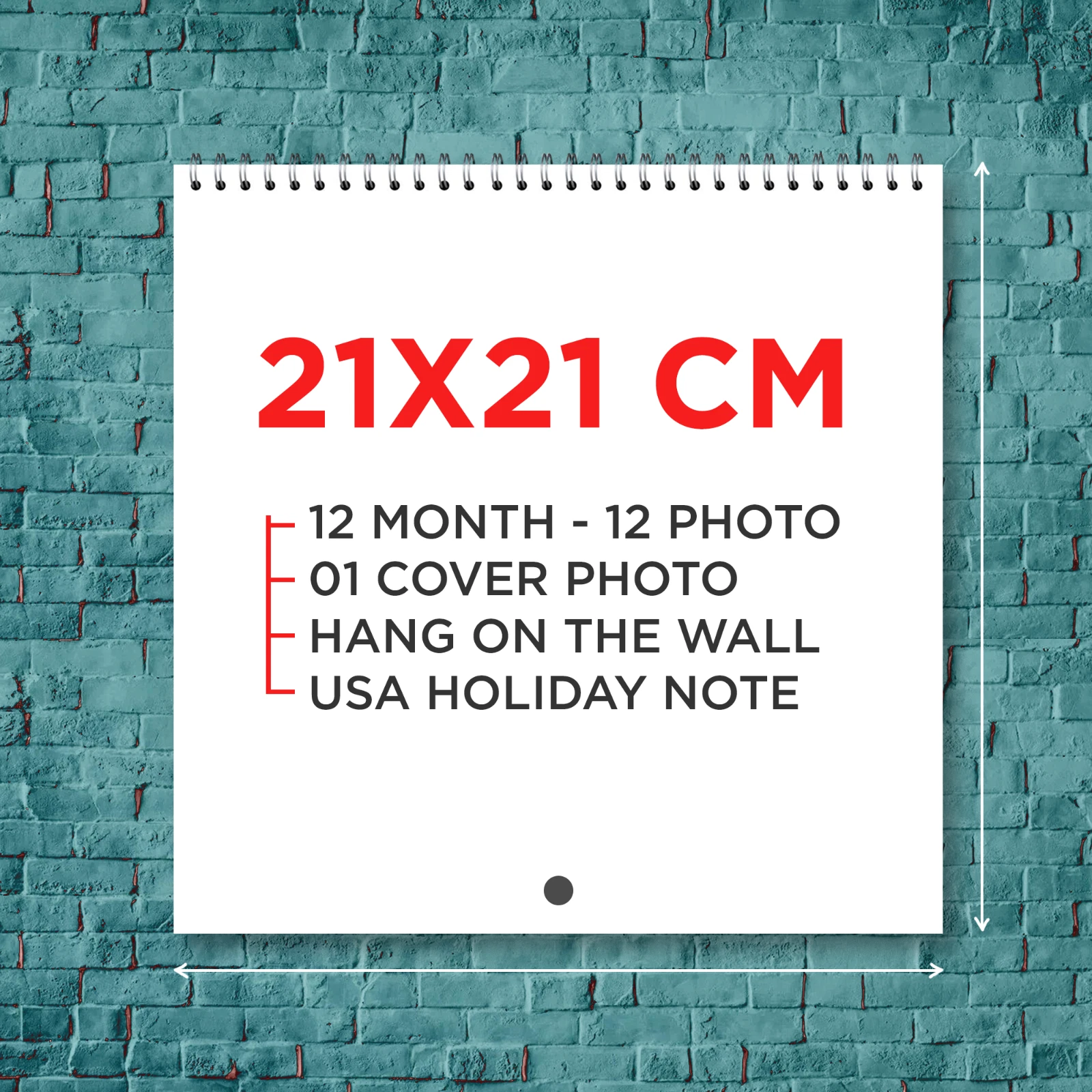 Noah Ringer 2026 Wall Calendar, 12-Month Celebrity Fan Gift for Wall