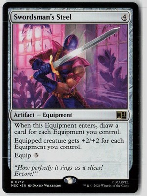 Magic - Swordsman's Steel Commander: Marvel Super Heroes [MSC - 752] NM Rare