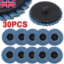 60grit 50mm Sanding Grinding Wheel Flap 2.0" Type Roloc Disc Wheel 30Packs 0.45 per disc