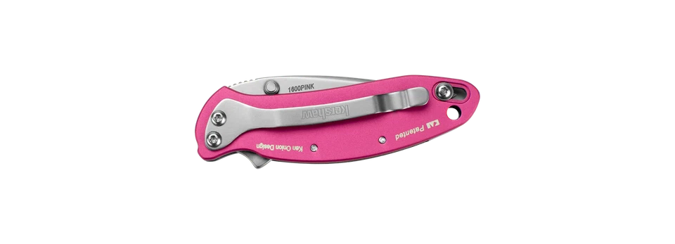 Cuchillos Kershaw Chive Liner Lock Rosa Aluminio Anodizado 420HC Carbono 1600ROSA Foto 2 de 2