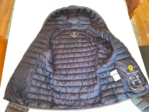 Save The Duck Men's Blue Hooded Puffer Jacket M Regular Full Zip Quilted image 6