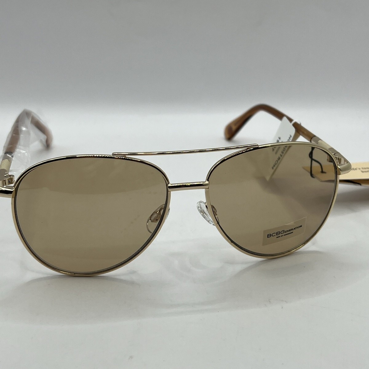 BCBGeneration Silver Aviator Sunglasses 3050 New With Tags 100 % UV Protection BCBGMAXAZRIA_Aviator_Cat_Eye_H  main image 4
