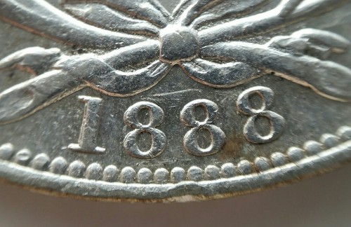 1888 Peru 1 Sol Silver. Double Die Obverse & Reverse. Extremely Rare Error - Bild 12 von 12