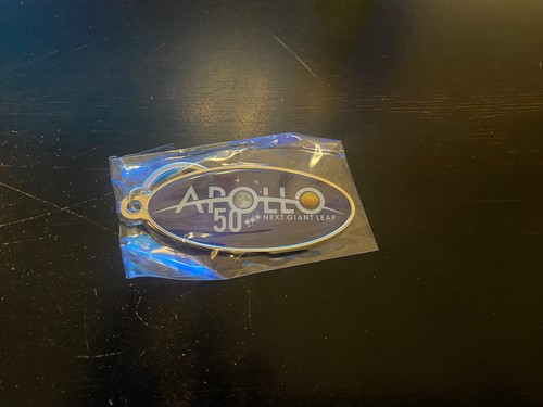 PORTACHIAVI LOGO NASA LANDING LUNARE SPACE PORTACHIAVI APOLLO 50° ANNIVERSARIO - Foto 2 di 2