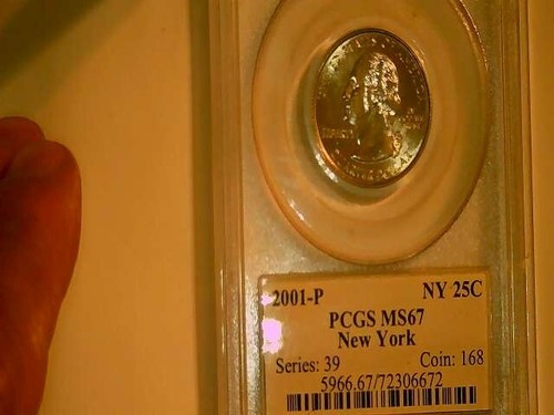 2001 P PCGS MS67 NEW YORK QUARTER