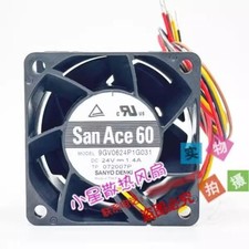 Sanyo 9GV0624P1G031 DC24V 1.4A 6CM 4-Wire Violent High Airflow Cooling Fan