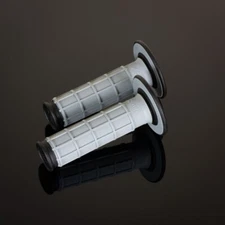 Renthal MX / Enduro Dual Compound Grips Full Waffle (GREY / BLACK) (1 Pair)