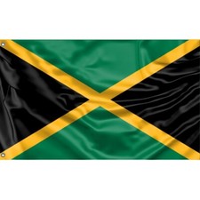 Flag of Jamaica, Unique Design, 3x5 Ft / 90x150 cm size, EU Made