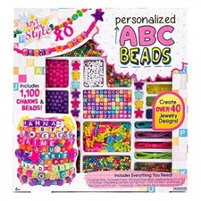 Just my Style Personalized ABC Beads Jewelry Making Kit New Ships FAST