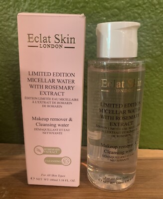 Eclat Skin London Limited Edition MICELLAR WATER W/ Rosemary Extract 3.38 Fl Oz