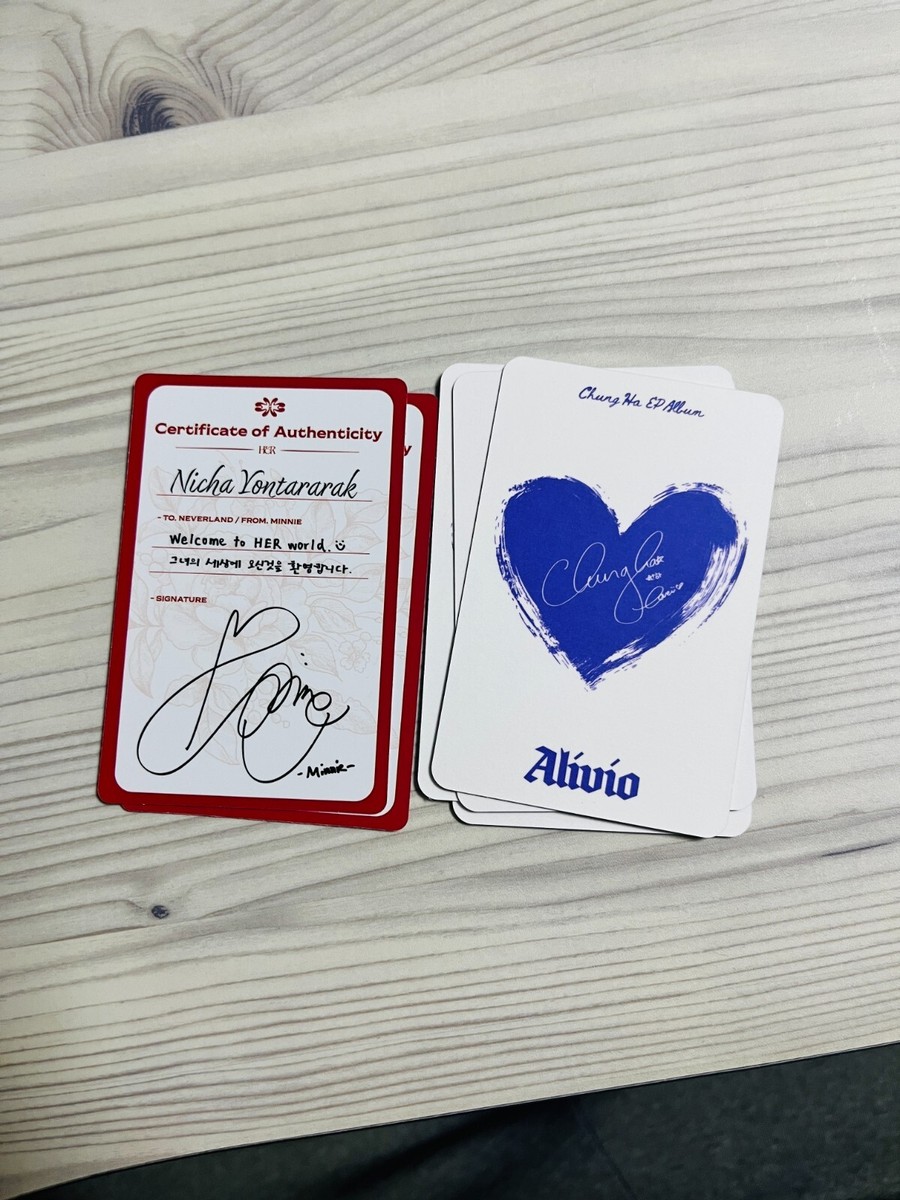 CHUNGHA Official Photocard [Alivio]_Kpop Authentic | eBay