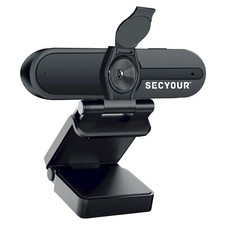 USB WEBCAM with MICROPHONE 4MP 2K HD PC CAM Camera & mic on SCREEN MONITOR MOUNT