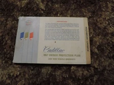 1967 Cadillac Owner Protection Plan & New Vehicle Warranty booklet 2nd edition