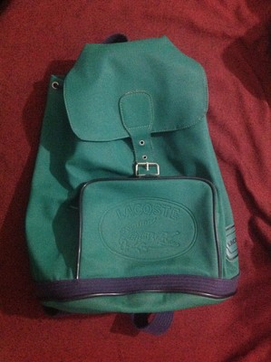 lacoste green backpack