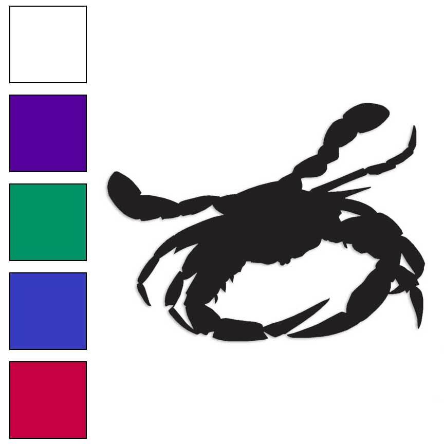 Crab Cancer Pinch, Vinyl Decal Sticker, Multiple Colors & Sizes #828