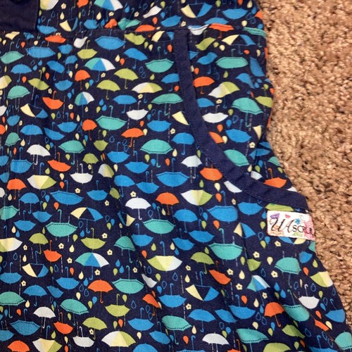 Nursing Sized Small Scrub Uniform Top. Umbrella’s Design - Picture 2 of 4