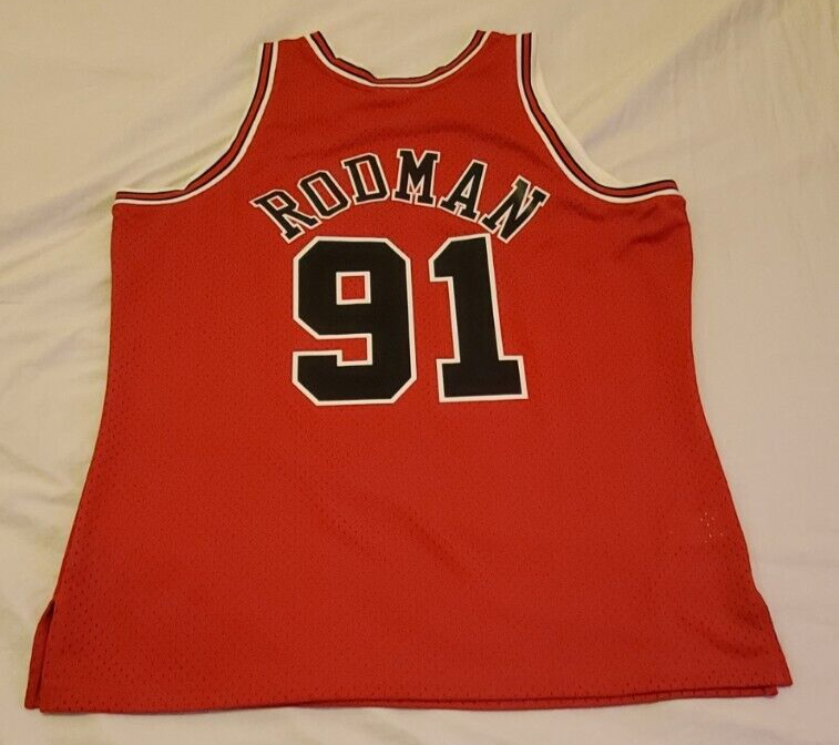 NWOT Mitchell And Ness Bulls Dennis Rodman Swingman Jersey