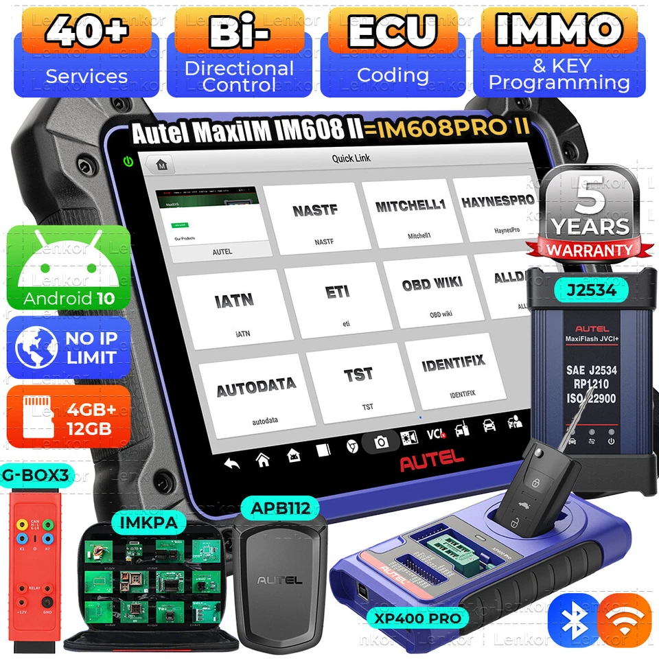 2025 Autel MaxiIM IM608 PRO II XP400PRO IMMO Programming OBD2 Diagnosegerät