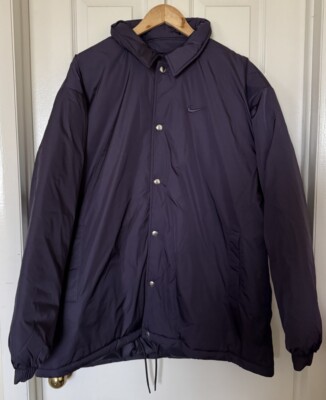 Nike $200 Mens Small Therma-FIT Oversized Full-Snap Jacket Purple DQ4924-540 NEW