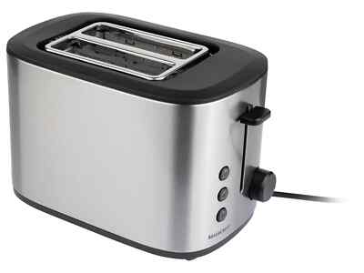 SilverCrest Doppelschlitz Toaster 980 W Brötchenaufsatz Auftau-Funktion